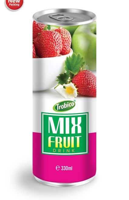 9 Trobico Mix fruit drink alu can 300ml